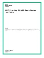 HP ProLiant DL380 Gen9 User Manual preview