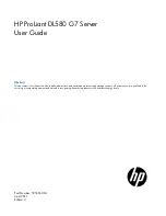 HP ProLiant DL580 G7 User Manual preview