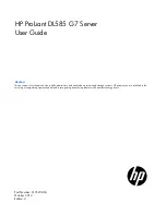 HP ProLiant DL585 G7 User Manual preview
