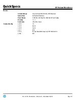 Preview for 10 page of HP ProLiant MicroServer Specifications