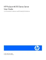 HP ProLiant ML100 G5 User Manual preview