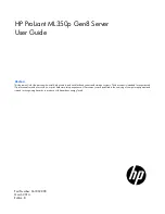 HP ProLiant ML350p Gen8 User Manual preview