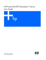 HP ProLiant ML370 G5 User Manual preview