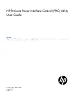 HP ProLiant Power Interface Control Utility User Manual preview