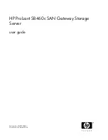 HP ProLiant SB460c User Manual preview