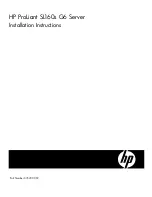 Preview for 1 page of HP ProLiant SL160s Installation Instructions Manual