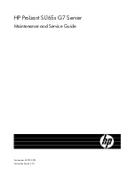 HP ProLiant SL165s G7 Maintenance And Service Manual предпросмотр