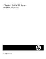 Preview for 1 page of HP ProLiant SL165s Installation Instructions Manual