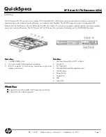 Предварительный просмотр 1 страницы HP ProLiant SL170z - G6 Server Quickspecs