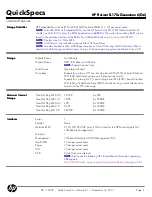 Предварительный просмотр 4 страницы HP ProLiant SL170z - G6 Server Quickspecs