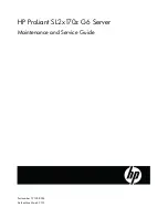 HP ProLiant SL2x170z - G6 Server Maintenance And Service Manual предпросмотр