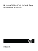 Предварительный просмотр 1 страницы HP ProLiant SL390s G7 2U Maintenance And Service Manual