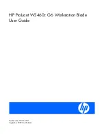 Preview for 1 page of HP ProLiant WS460c G6 Workstation Blade User Manual