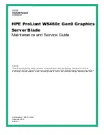 Preview for 1 page of HP ProLiant WS460c Gen9 Maintenance And Service Manual