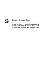 Предварительный просмотр 1 страницы HP proone 400 g2 Hardware Reference Manual