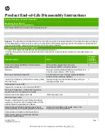 Предварительный просмотр 1 страницы HP ProOne 490 G3 Disassembly Instructions Manual