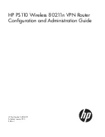 Предварительный просмотр 1 страницы HP PS110 Configuration And Administration Manual