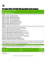 HP QL235B Product End-Of-Life Disassembly Instructions preview