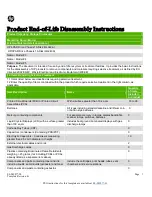 Preview for 1 page of HP QL243A Product End-Of-Life Disassembly Instructions