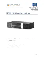 Preview for 1 page of HP Rp3000 - Point of Sale System Installation Manual