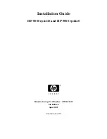 Preview for 1 page of HP rp4410 Installation Manual