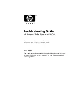 Preview for 1 page of HP Rp5000 - Point of Sale System Troubleshooting Manual