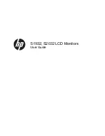 Предварительный просмотр 1 страницы HP S1932 User Manual