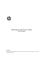 HP S430c Maintenance And Service Manual preview