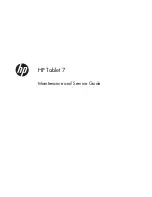 HP series 7 Maintenance And Service Manual preview