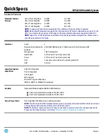 Preview for 6 page of HP SL2500 Specification