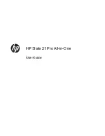 Preview for 1 page of HP Slate 21 Pro User Manual