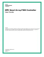 Preview for 1 page of HP Smart Array P830 User Manual