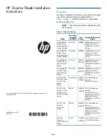 HP SN8000B Installation Instructions Manual предпросмотр