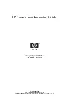 Предварительный просмотр 1 страницы HP StorageWorks 1000 - Modular Smart Array Troubleshooting Manual