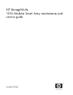 Preview for 1 page of HP StorageWorks 1510i - Modular Smart Array Service Manual