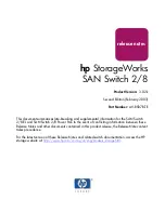 HP StorageWorks 2/8-EL - SAN Switch Release Note предпросмотр