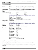 Предварительный просмотр 5 страницы HP StorageWorks 20/40-GB DAT DDS-4 Quickspecs