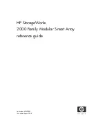 HP StorageWorks 2000 Series Reference Manual preview