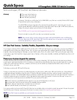 Предварительный просмотр 13 страницы HP StorageWorks 2000fc Specification Sheet