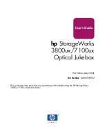 Preview for 1 page of HP StorageWorks 3800ux User Manual