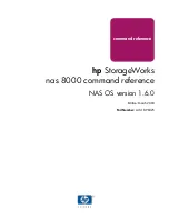 HP StorageWorks 8000 - NAS Command Reference Manual предпросмотр