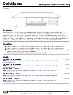 Предварительный просмотр 1 страницы HP StorageWorks AA926A Overview