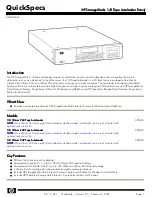 HP StorageWorks AF202A Quickspecs предпросмотр