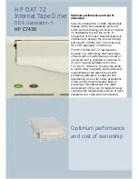 Предварительный просмотр 1 страницы HP StorageWorks DAT 72 Brochure