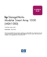 HP StorageWorks MSA 1000 Installation Manual preview