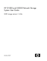 Preview for 1 page of HP StorageWorks X3000 System User'S Manual