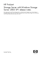 HP StorageWorks X5000 Release Note preview