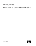 Предварительный просмотр 1 страницы HP StorageWorks XP Virtualization Adapter Administrator'S Manual