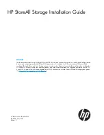 HP StoreAll 8200 Installation Manual preview