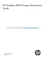 HP StoreEasy 3000 Administrator'S Manual preview